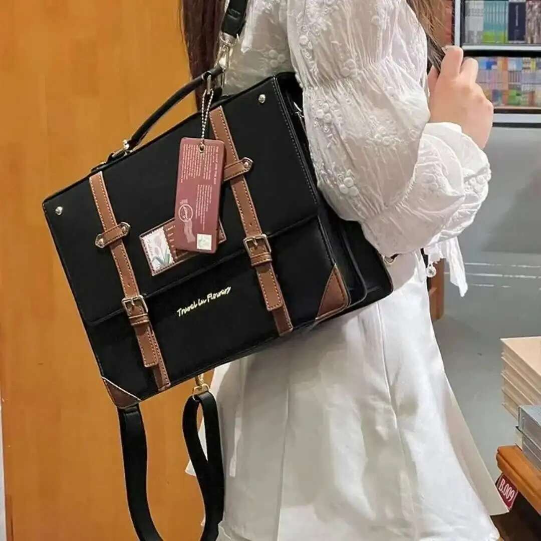 Women Bags Medium Size - Y2K styl Preppy plecak Ita o