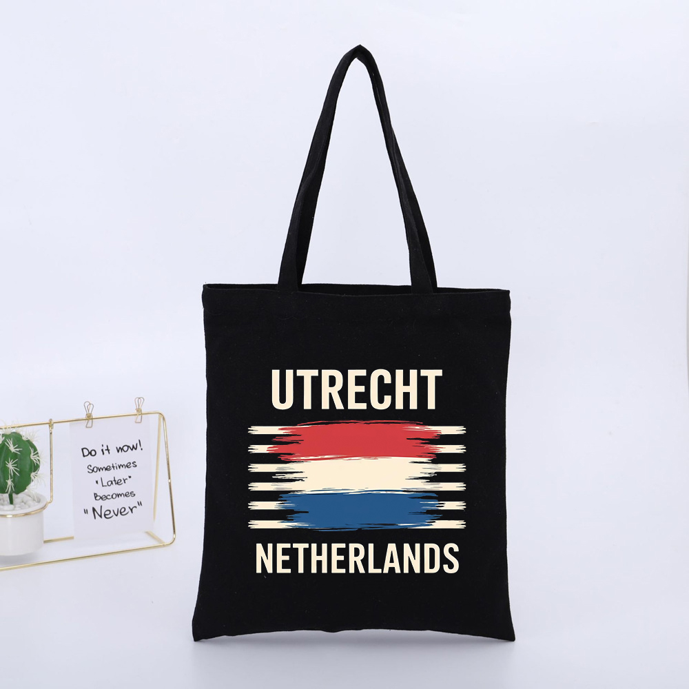 Women Bags Netherlands - Torba płócienna z nadrukiem flagi Utrechtu,