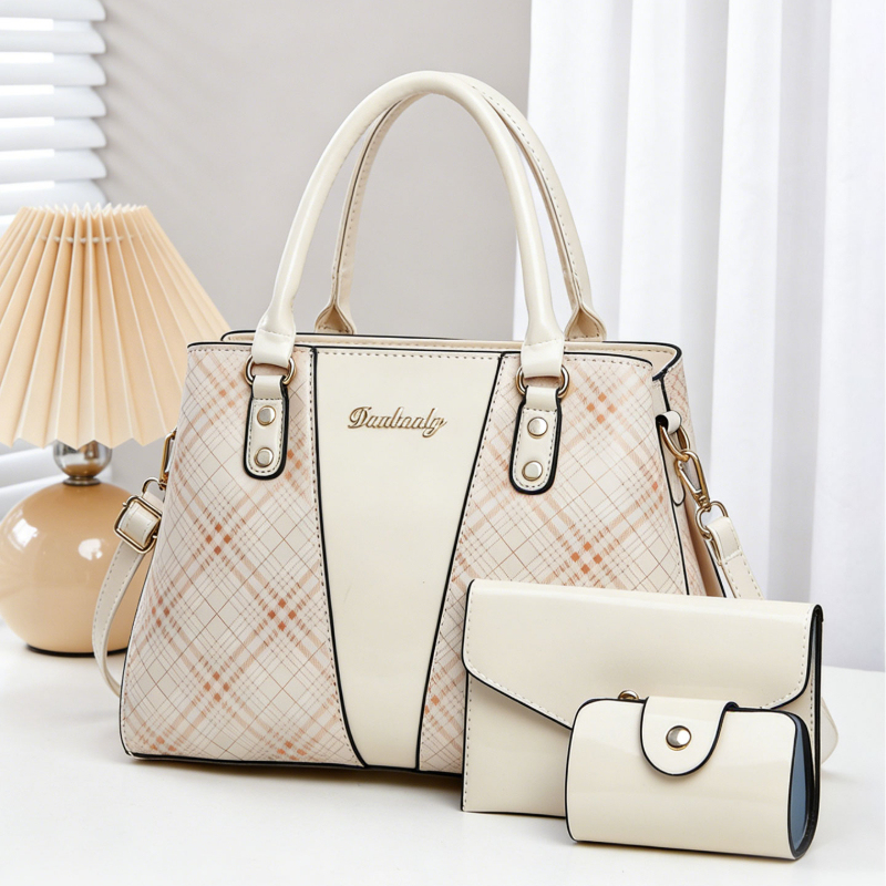 Women Bags Leather - 3-częściowy zestaw torebek damskich z nadrukowaną