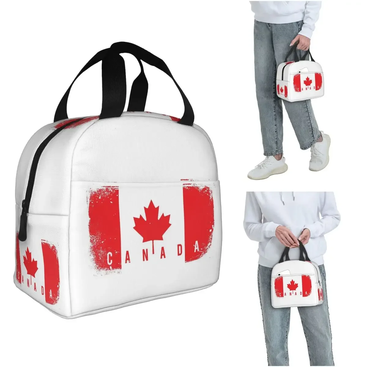 Women Bags Canada - Torba termiczna na lunch z flagą