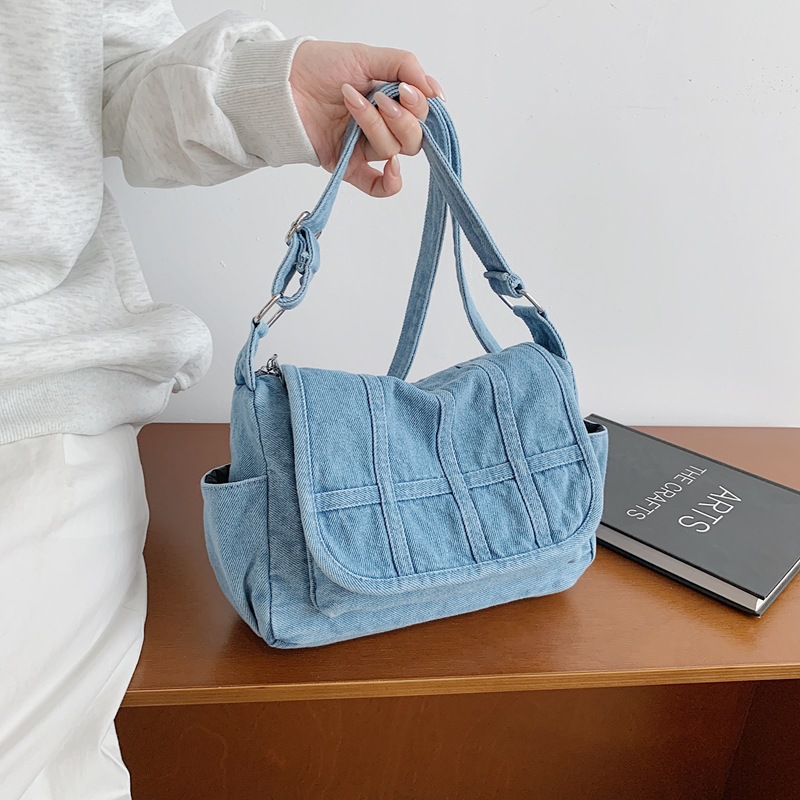 Women'S Kipling Bags - Modna, codzienna torba dżinsowa na ramię