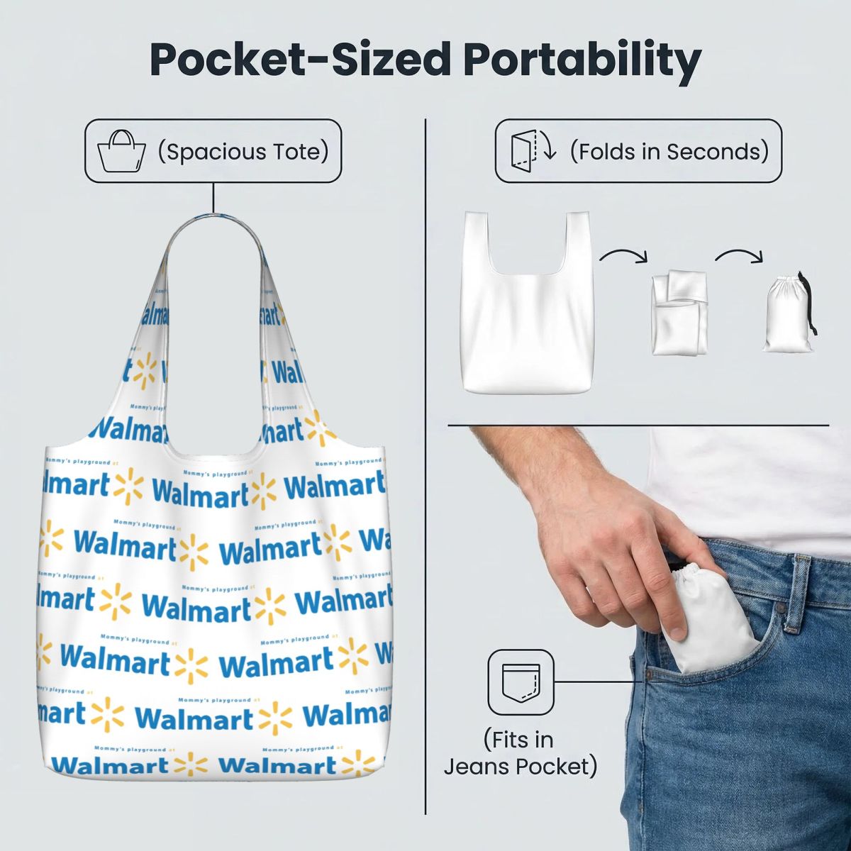 Torba na zakupy Walmart, płóci – Women Bags Walmart recenzja i cena