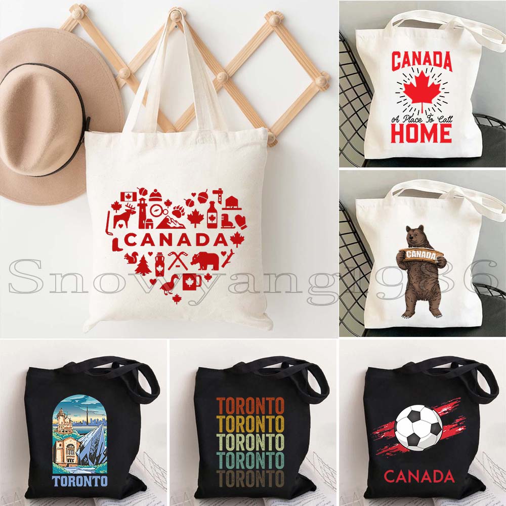 Torba płócienna z mapą Kanady, – Women Bags Canada recenzja i cena