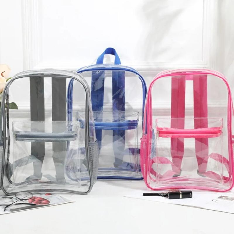 Przezroczysty plecak podróżny  – Women Bags Medium Size recenzja i cena