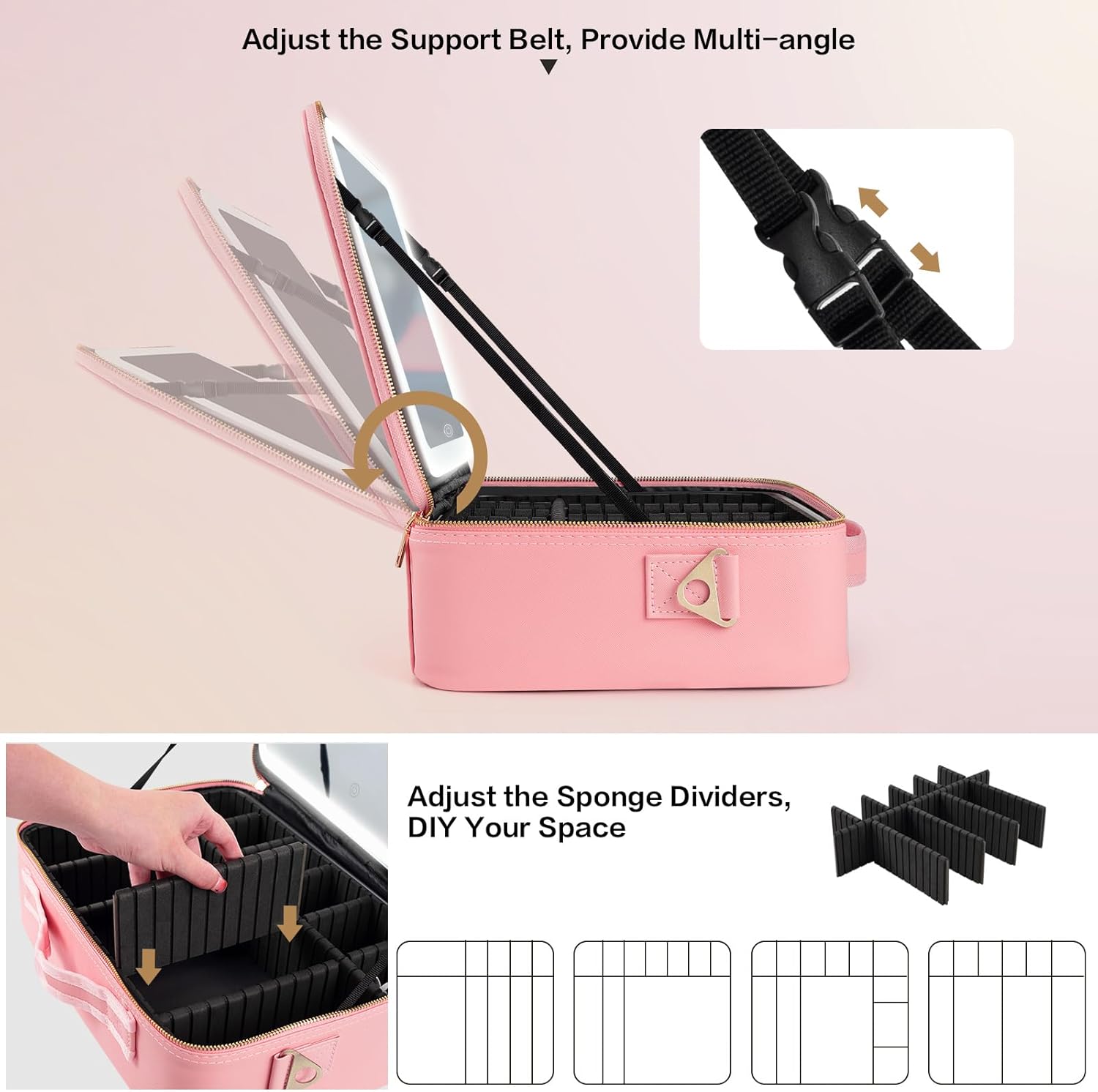 Duża kosmetyczka z lustrem LED – Women Bags Medium Size recenzja i cena